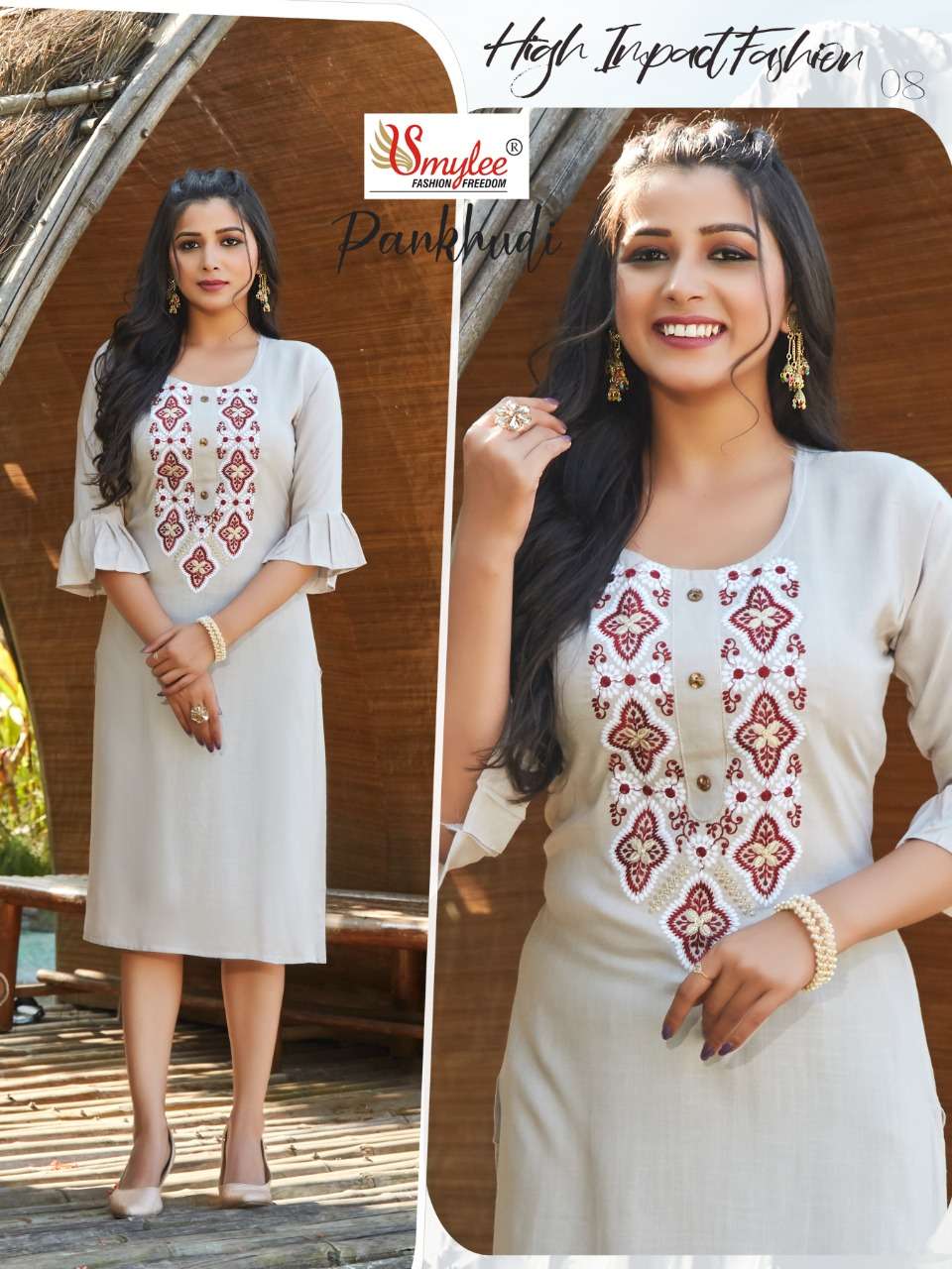 Smylee Pankhudi Catalog Regular Wear Straight Kurtis 
