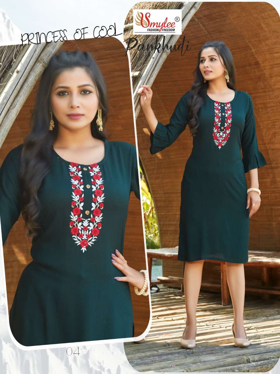 Smylee Pankhudi Catalog Regular Wear Straight Kurtis 