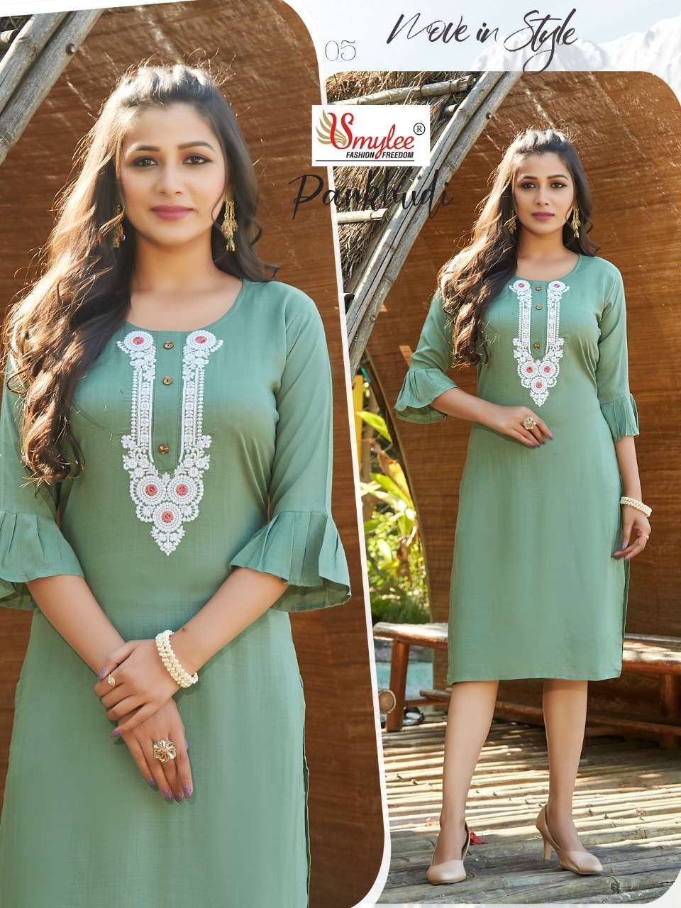 Smylee Pankhudi Catalog Regular Wear Straight Kurtis 