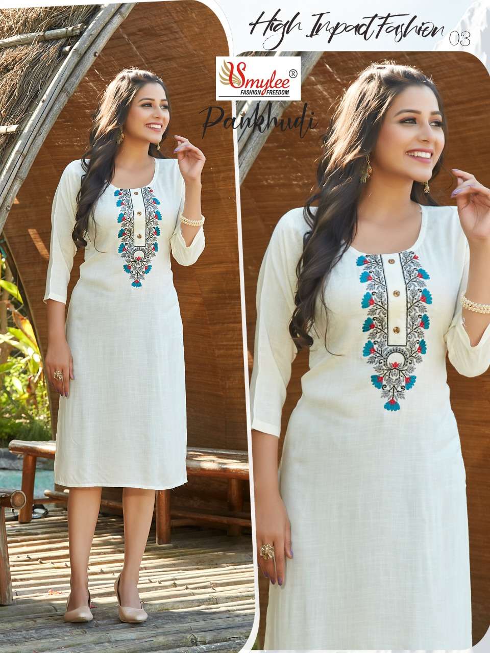 Smylee Pankhudi Catalog Regular Wear Straight Kurtis 