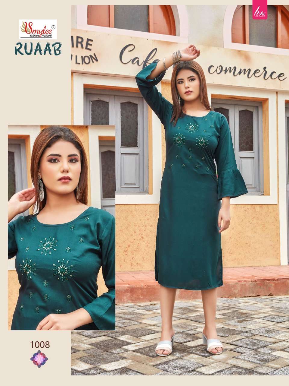 Smylee Ruaab Catalog Buy Latest Casual Wear Embroidery Kurtis