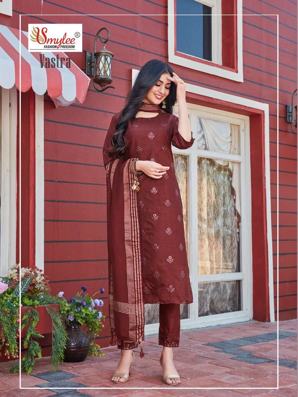 Smylee Vastra Catalog Designer Silk Kurtis