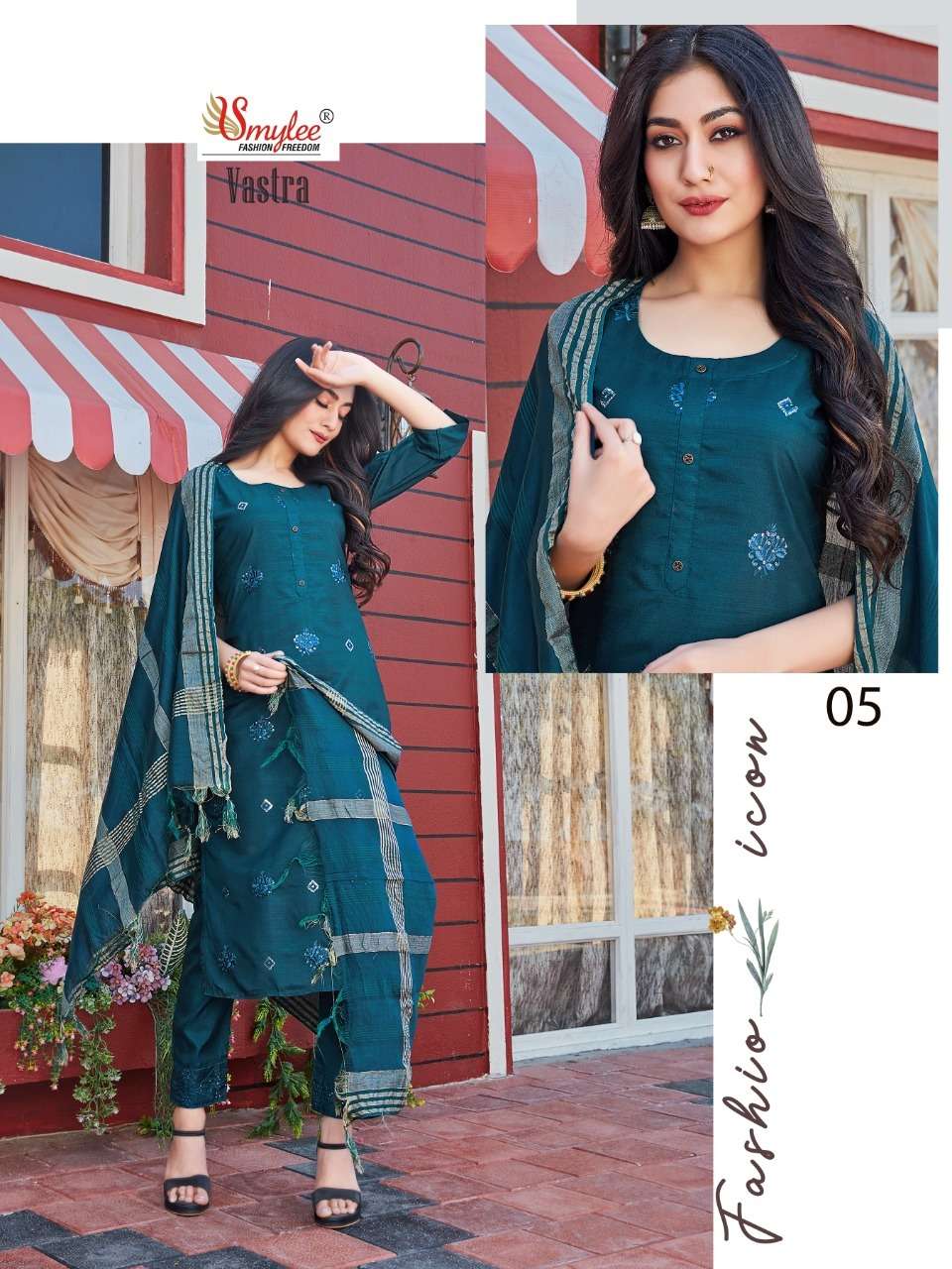 Smylee Vastra Catalog Designer Silk Kurtis
