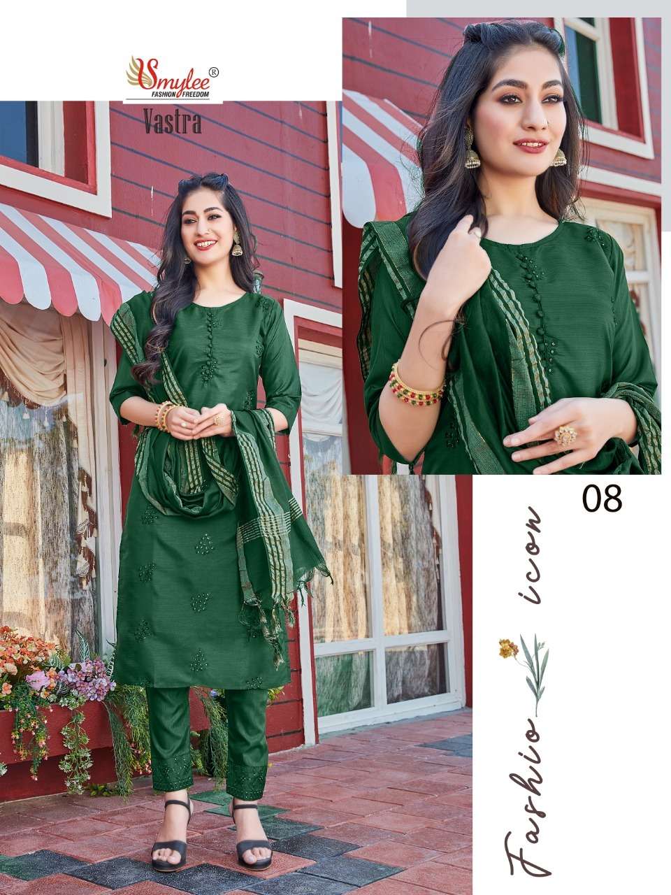Smylee Vastra Catalog Designer Silk Kurtis