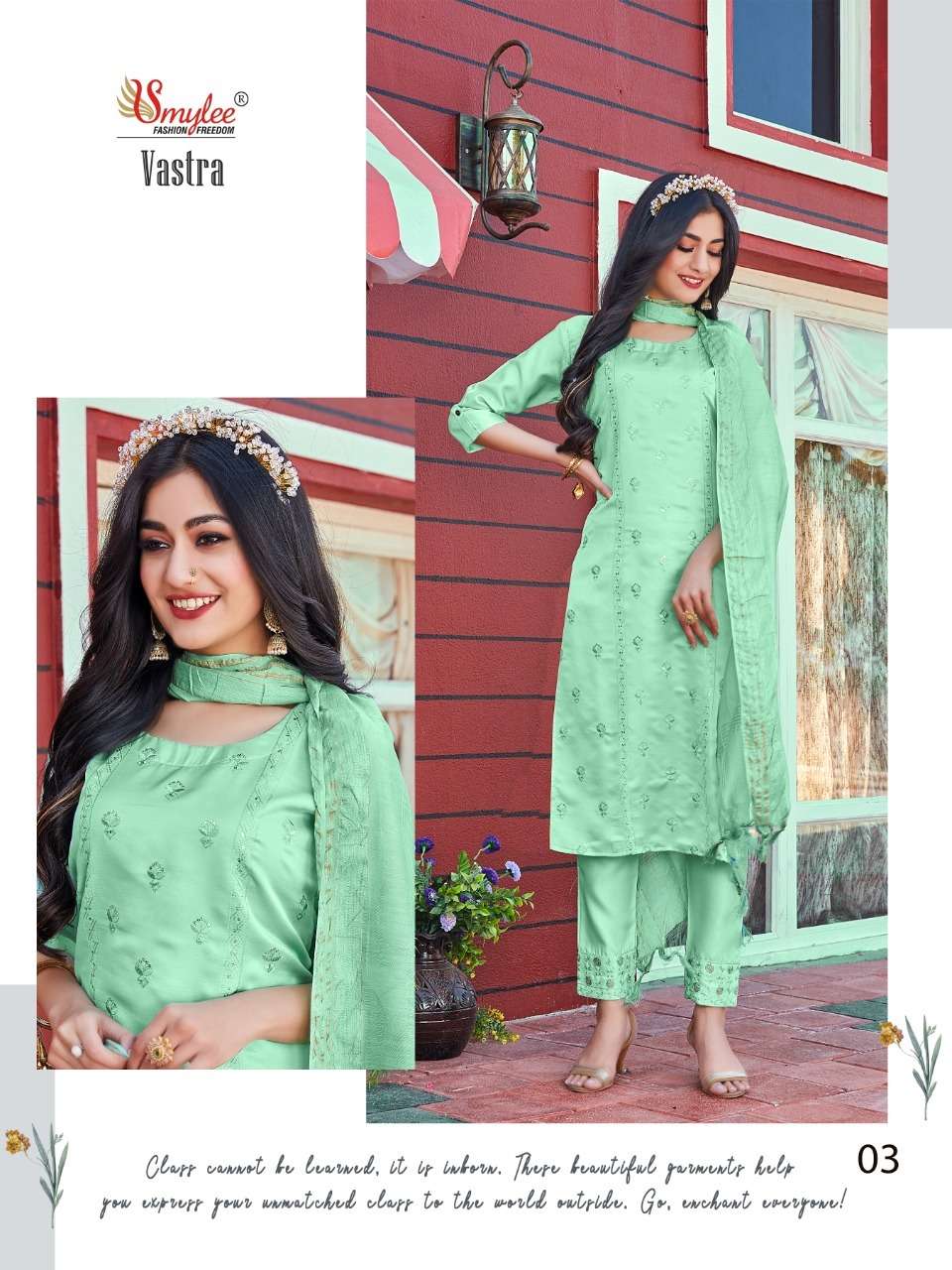 Smylee Vastra Catalog Designer Silk Kurtis