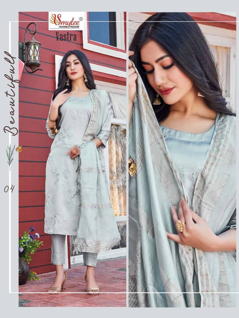 Smylee Vastra Catalog Designer Silk Kurtis