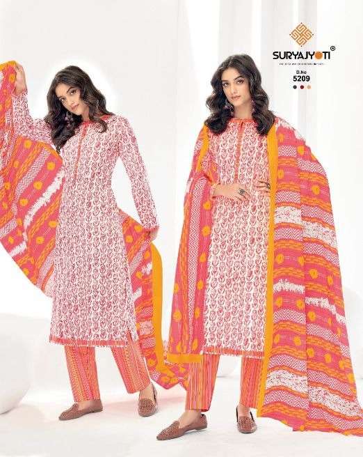 Suryajyoti Premium Trendy Cottons 52 Catalog Casual Wear Unstitched Dress Materials
