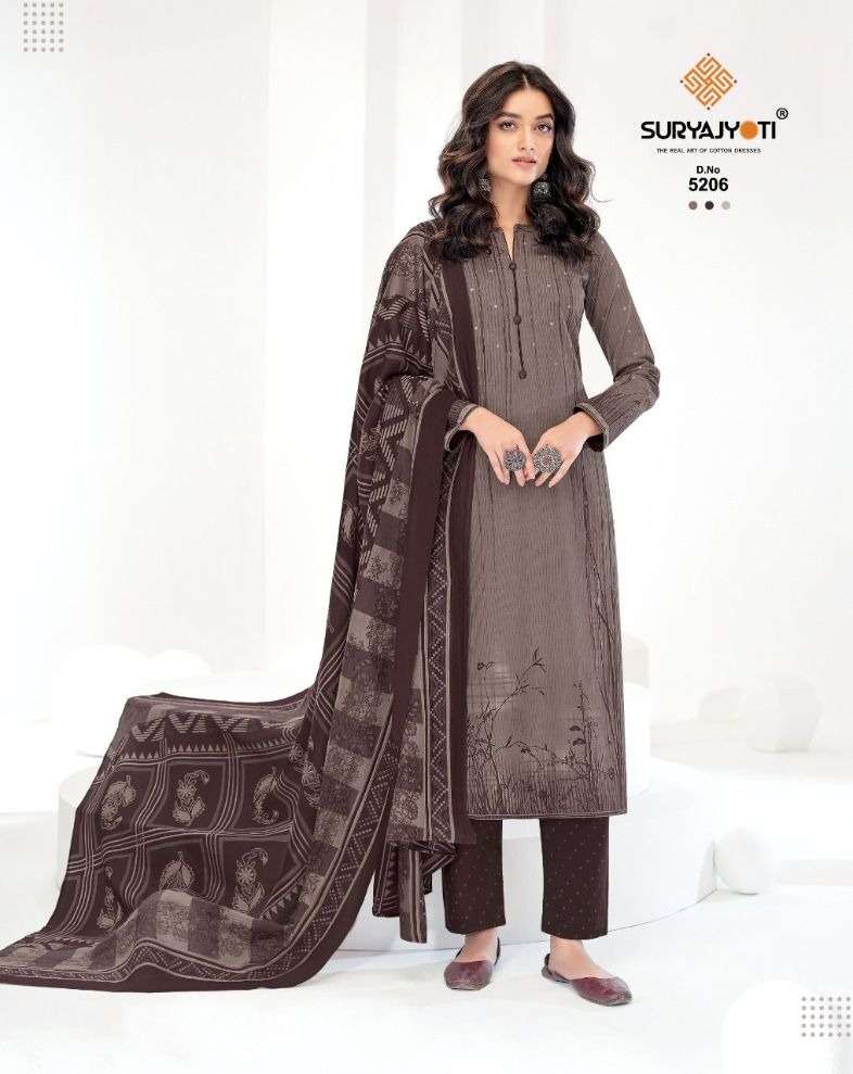 Suryajyoti Premium Trendy Cottons 52 Catalog Casual Wear Unstitched Dress Materials