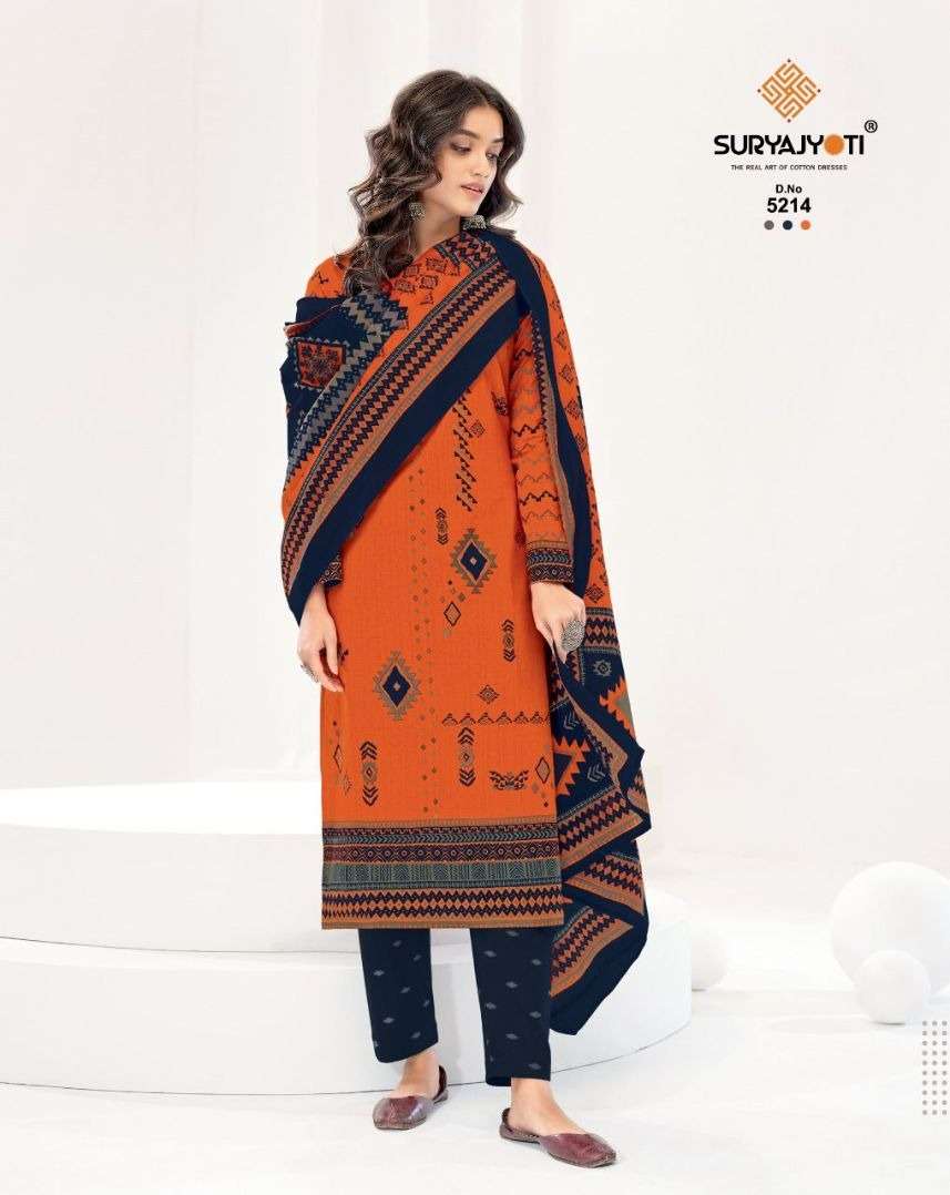 Suryajyoti Premium Trendy Cottons 52 Catalog Casual Wear Unstitched Dress Materials