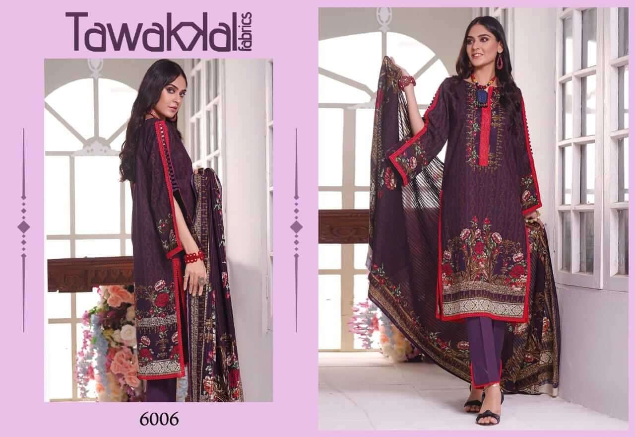 Tawakkal Opulence Vol 6 Catalog Cotton Karachi Dress Materials