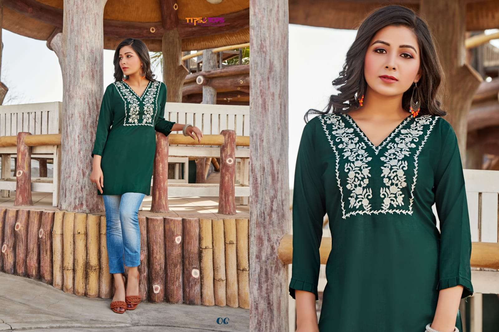 Tips & Tops Bubbly Vol 3 Catalog Festive Wear Rayon Western tops 