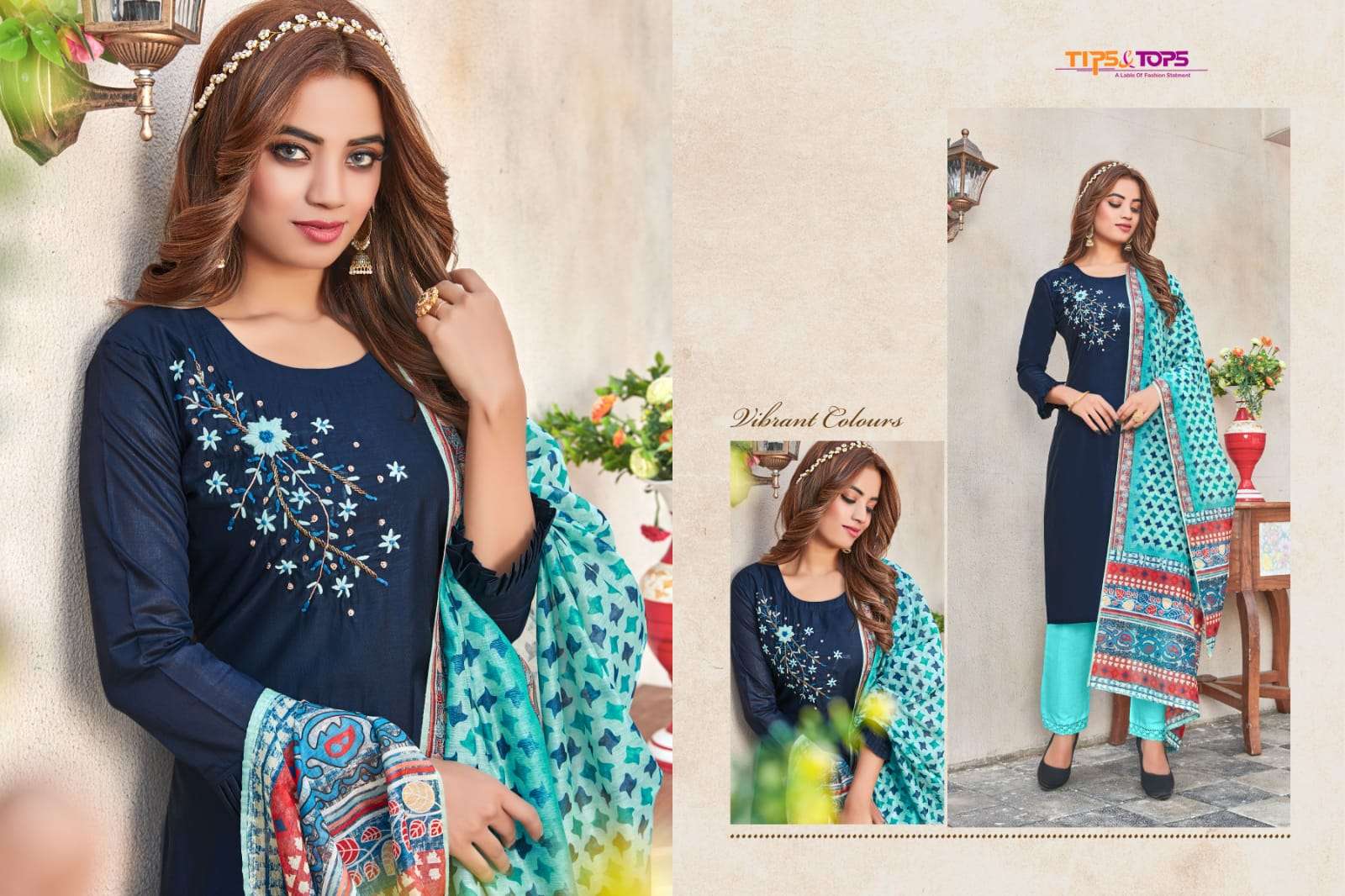 Tips & Tops Mahek vol 6 catalog  Fancy Readymade top bottom with duptta catalog 