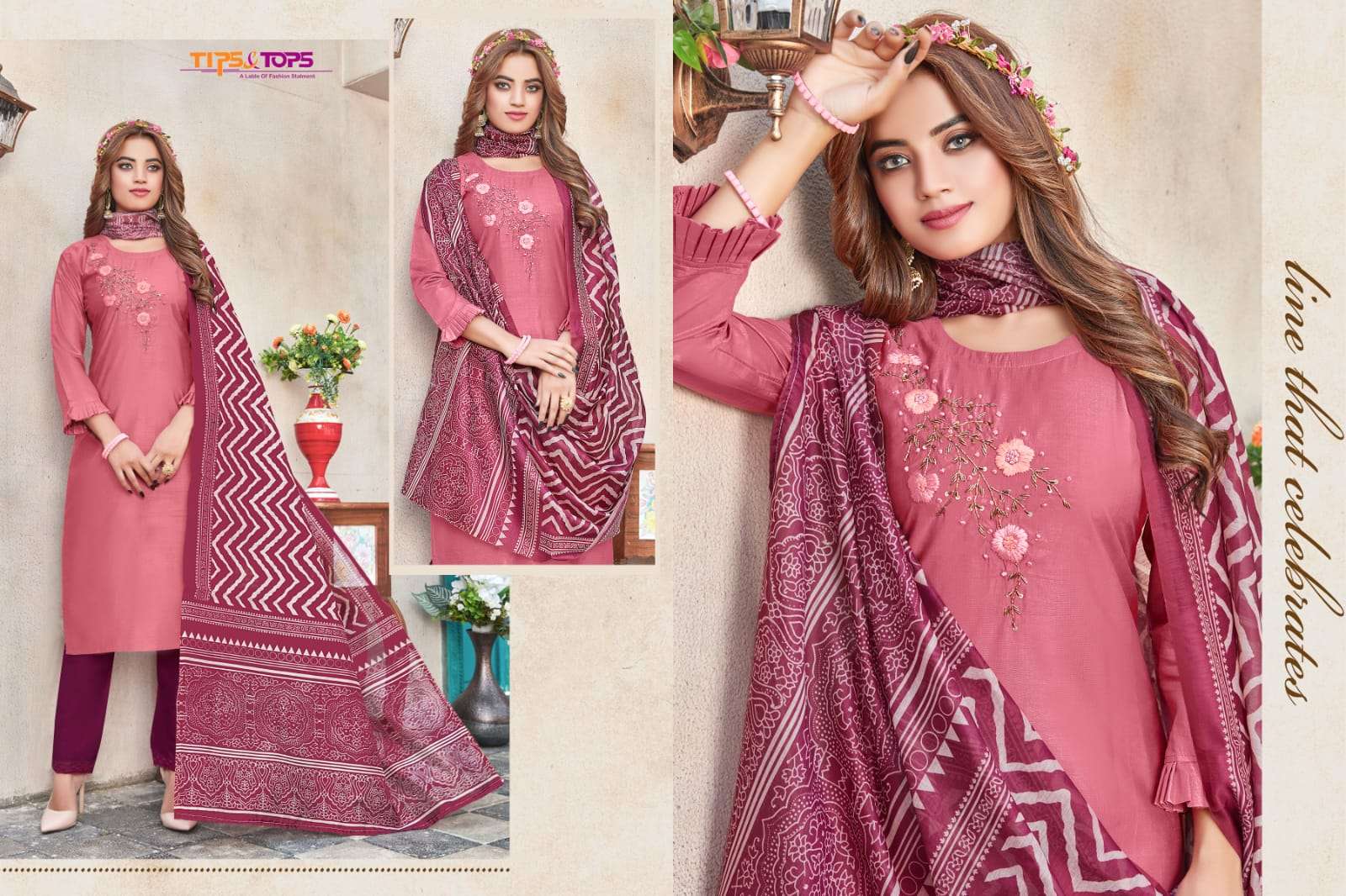 Tips & Tops Mahek vol 6 catalog  Fancy Readymade top bottom with duptta catalog 