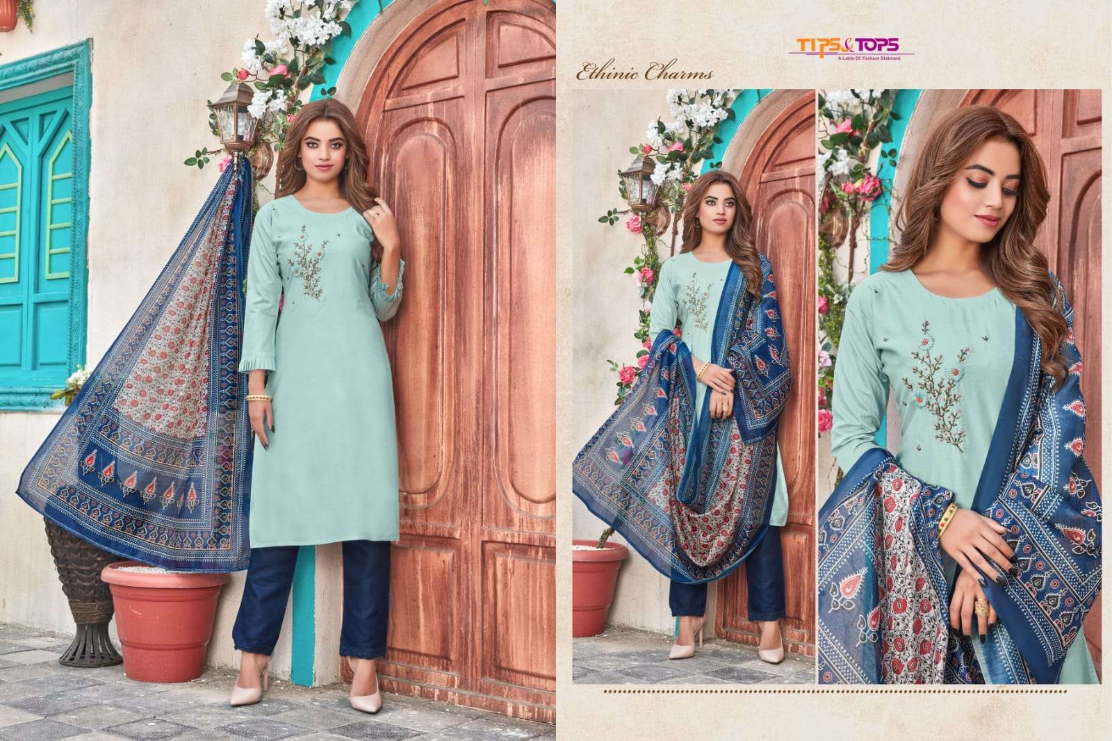Tips & Tops Mahek vol 6 catalog  Fancy Readymade top bottom with duptta catalog 
