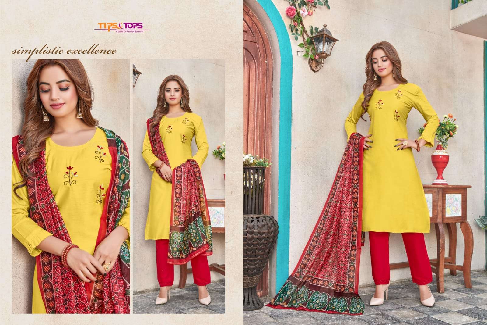 Tips & Tops Mahek vol 6 catalog  Fancy Readymade top bottom with duptta catalog 