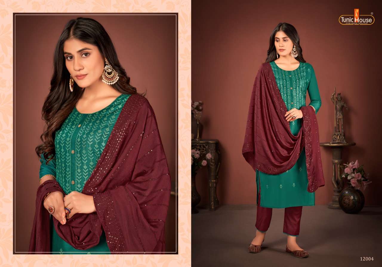 Tunic House Meraki catalog Ready Made Top Bottom with Duptta 