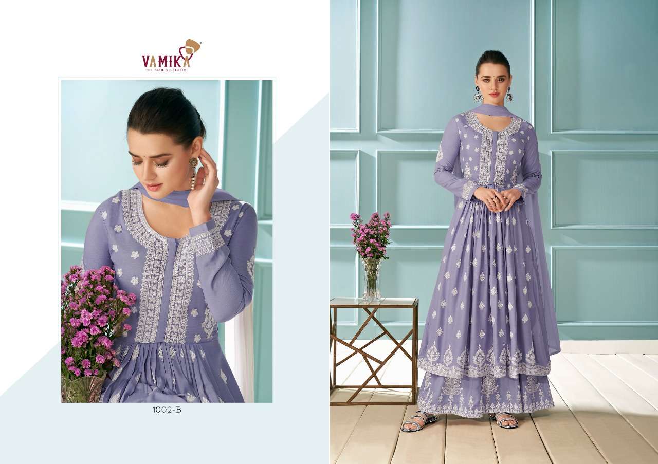Vamika Lakhnawi Colour Plus vol 1 catalog Designer Ready Made