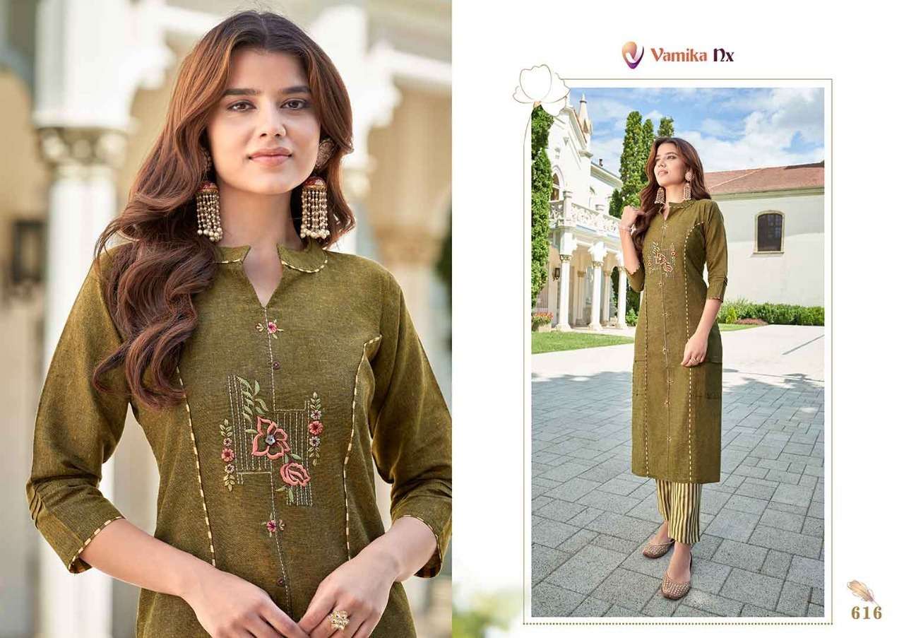 Vamika Nx Apsara Vol 4 Catalog Festive Wear Kurti With Bottom