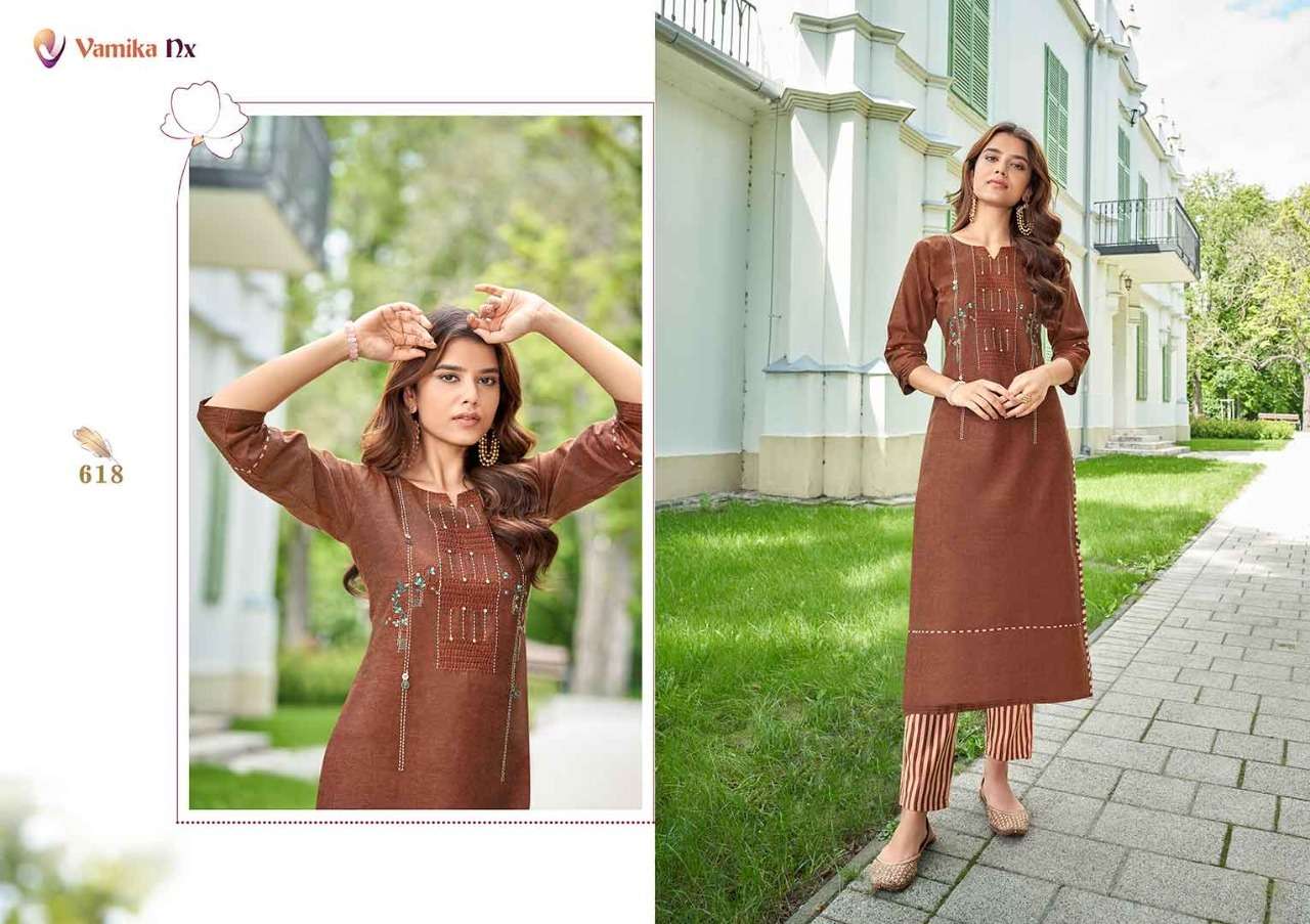 Vamika Nx Apsara Vol 4 Catalog Festive Wear Kurti With Bottom