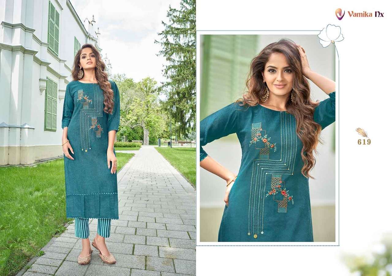 Vamika Nx Apsara Vol 4 Catalog Festive Wear Kurti With Bottom
