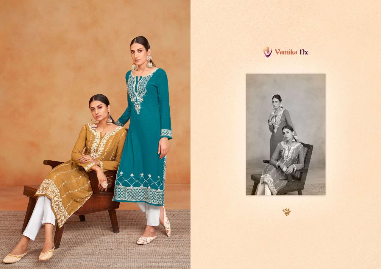 Vamika Nx Rooh Vol 3 Catalog Rayon Kurti with Bottom