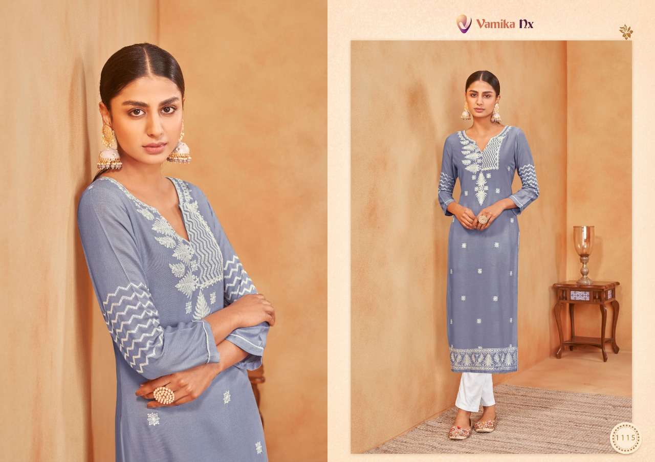 Vamika Nx Rooh Vol 3 Catalog Rayon Kurti with Bottom