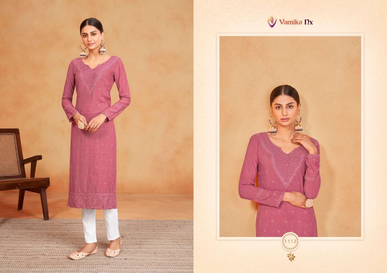 Vamika Nx Rooh Vol 3 Catalog Rayon Kurti with Bottom