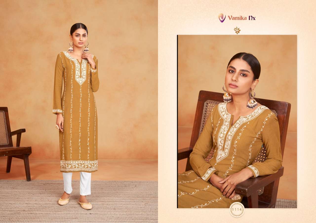 Vamika Nx Rooh Vol 3 Catalog Rayon Kurti with Bottom