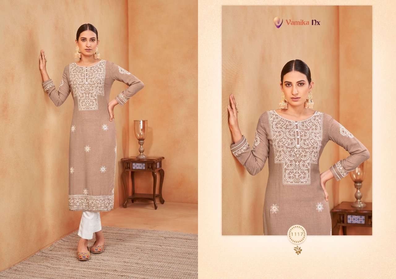 Vamika Nx Rooh Vol 3 Catalog Rayon Kurti with Bottom