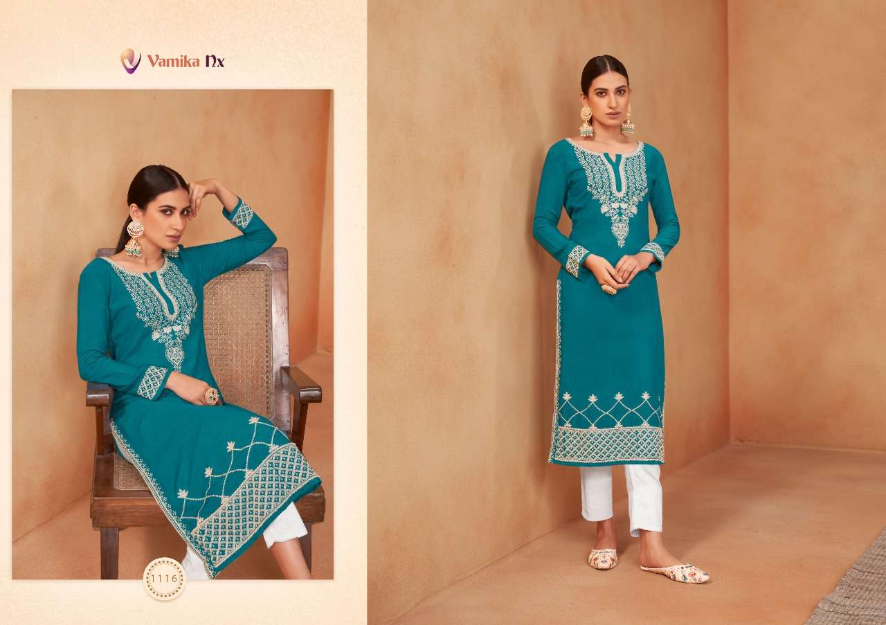 Vamika Nx Rooh Vol 3 Catalog Rayon Kurti with Bottom