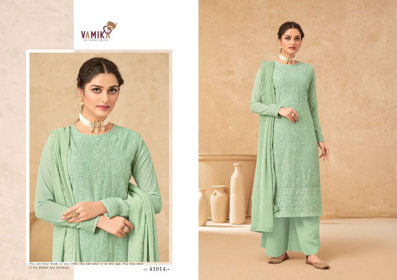 Vamika Simona Vol 3  catalog Georgette Ready Made Salwar Suit 