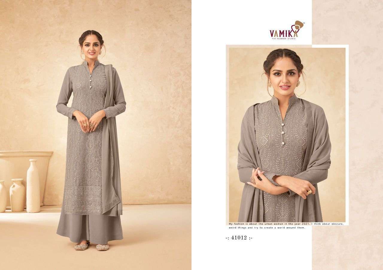 Vamika Simona Vol 3  catalog Georgette Ready Made Salwar Suit 