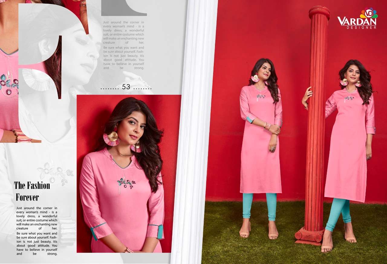 Vardan Jaam Vol 1 Catalog  Latest Casual Wear Straight Kurtis