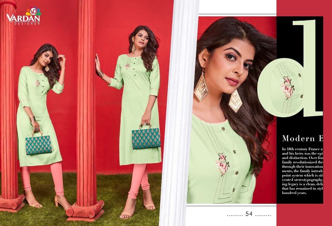 Vardan Jaam Vol 1 Catalog  Latest Casual Wear Straight Kurtis