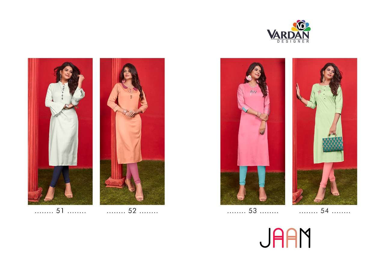Vardan Jaam Vol 1 Catalog  Latest Casual Wear Straight Kurtis
