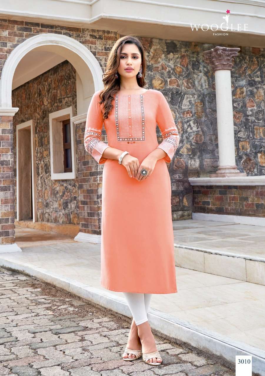 Wooglee Salonee Vol 2 Catalog Latest Designer Wear Ladies Kurtis 