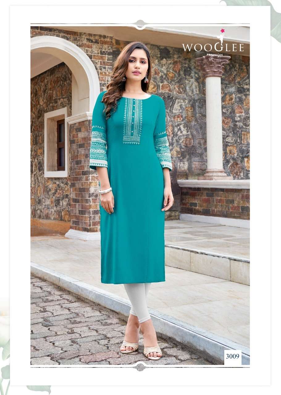 Wooglee Salonee Vol 2 Catalog Latest Designer Wear Ladies Kurtis 