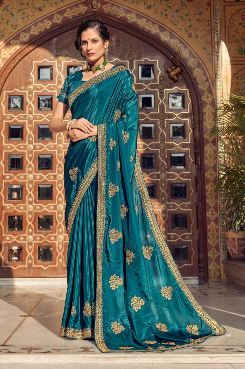 Ynf Angad Silk Catalog Embroidery Work Saree 