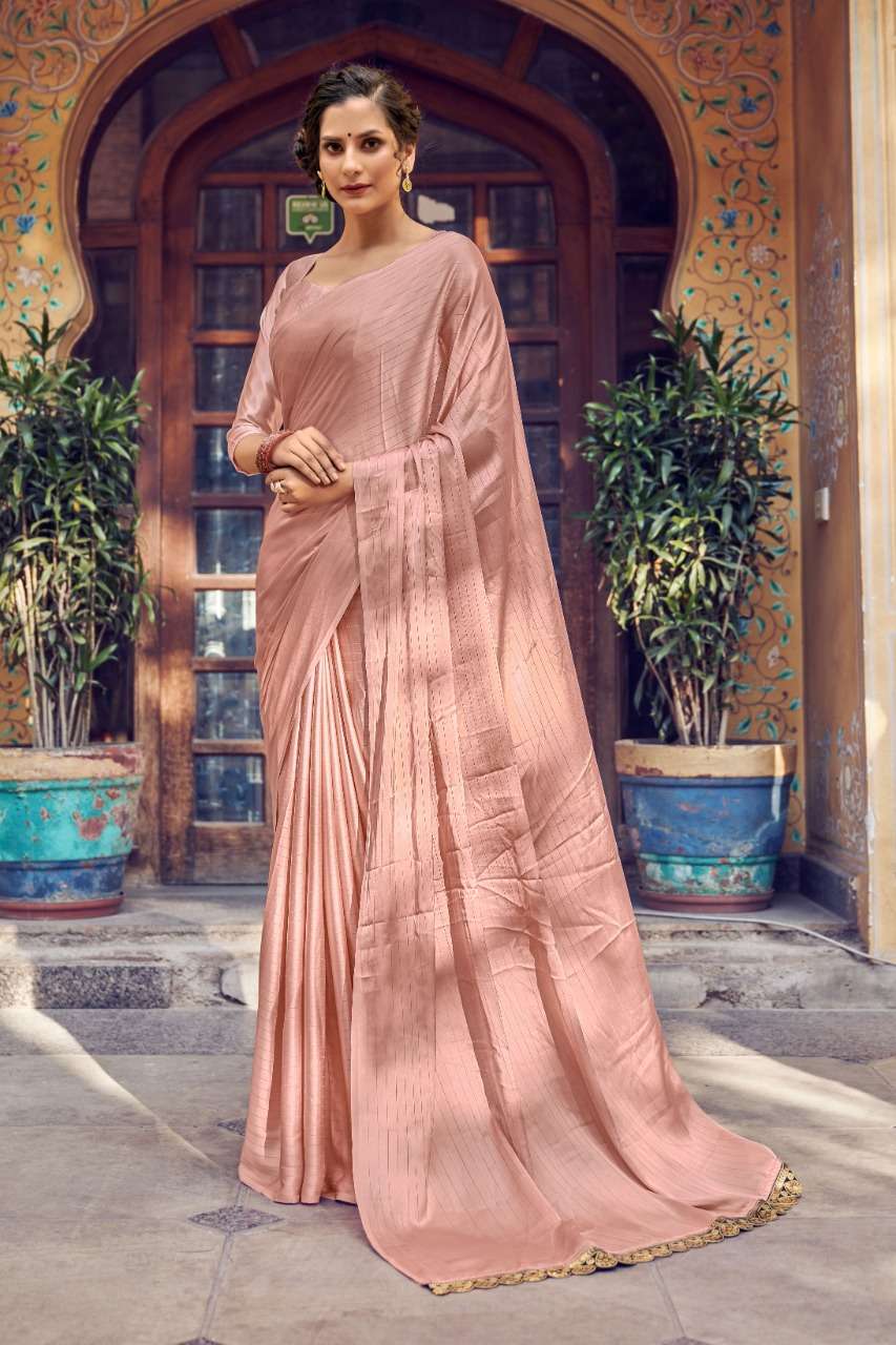 Powder Pink Saree