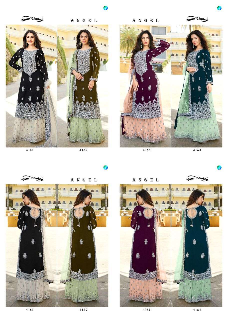 Your Choice Angel Catalog  Buy Latest Designer  Georgette Salwar suits 