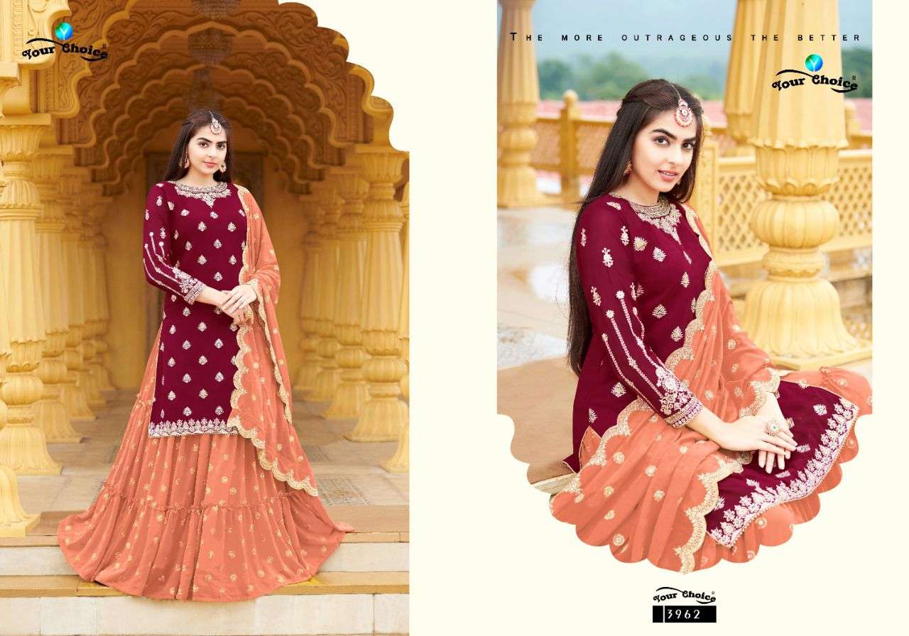 Your Choice Woup Catalog Gharara Style Designer Salwar Kameez 