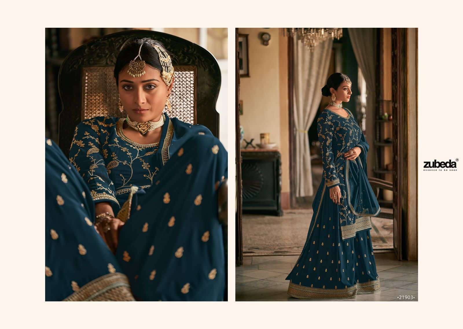 Zubeda Saiyara Catalog Heavy Georgette Festive Wear Designer Salwar Suits 