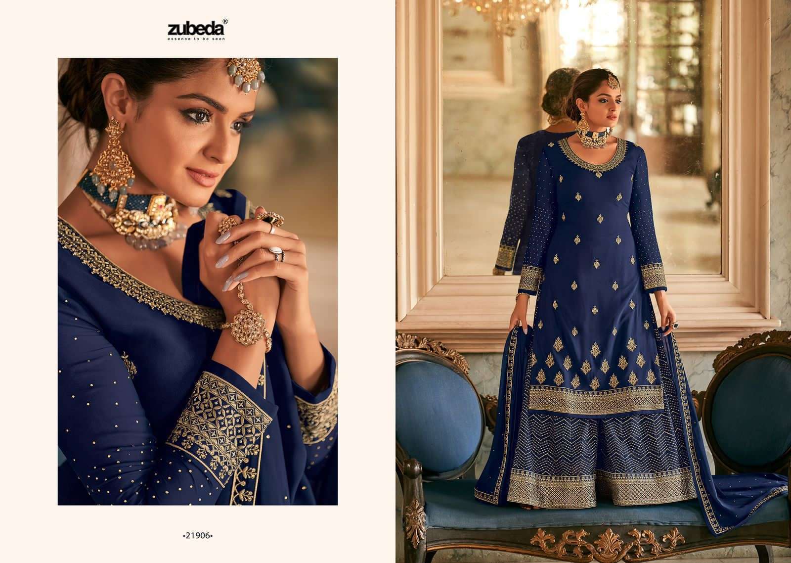 Zubeda Saiyara Catalog Heavy Georgette Festive Wear Designer Salwar Suits 