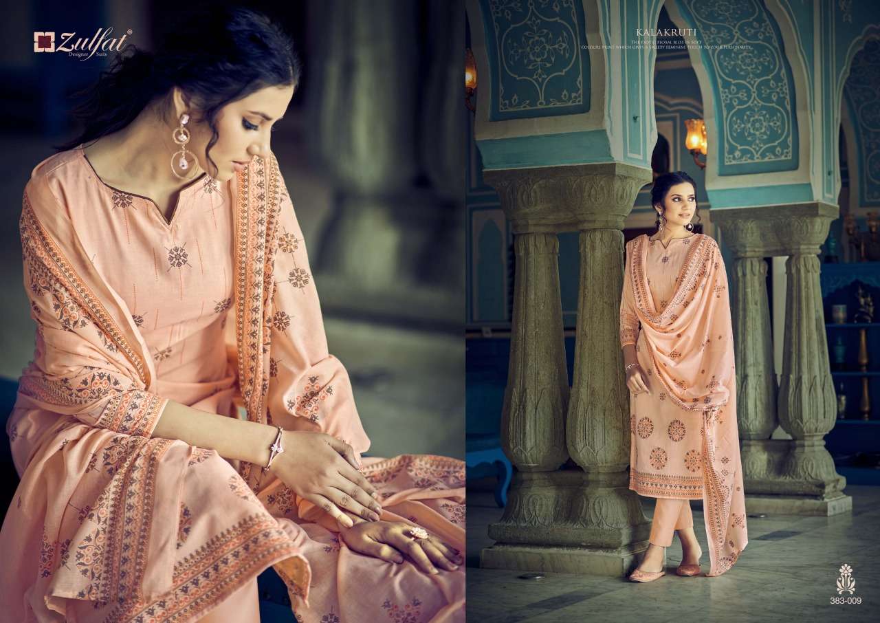 Zulfat Kalakruti Catalog Exclusive Designer Unstitched Dress Materials