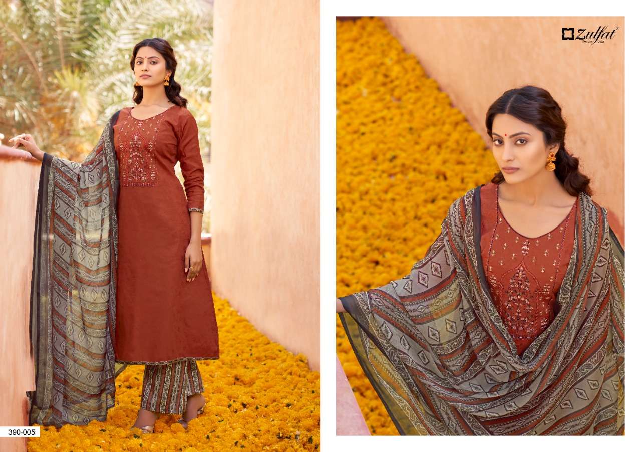 Zulfat Parineeta catalog Jam Cotton Dress materials Wholesale