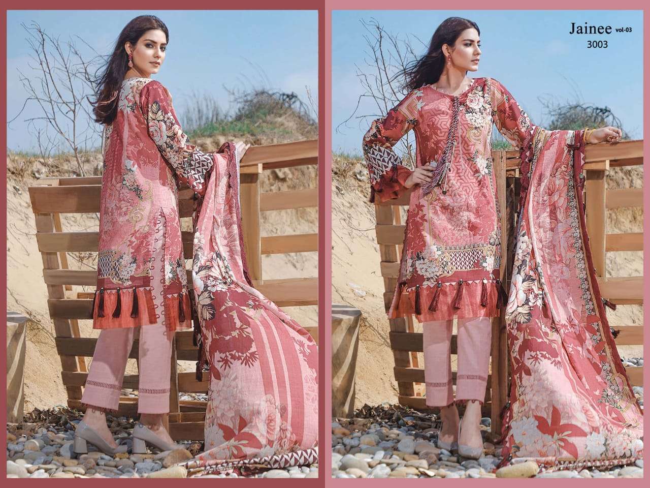Agha Noor  Jainee vol 3 catalog Lawn cotton Karachi  Dress Material