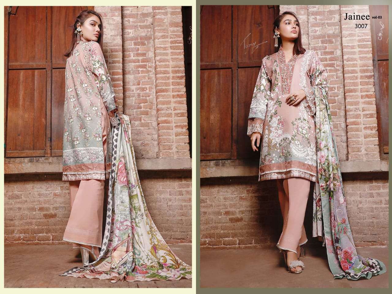 Agha Noor  Jainee vol 3 catalog Lawn cotton Karachi  Dress Material