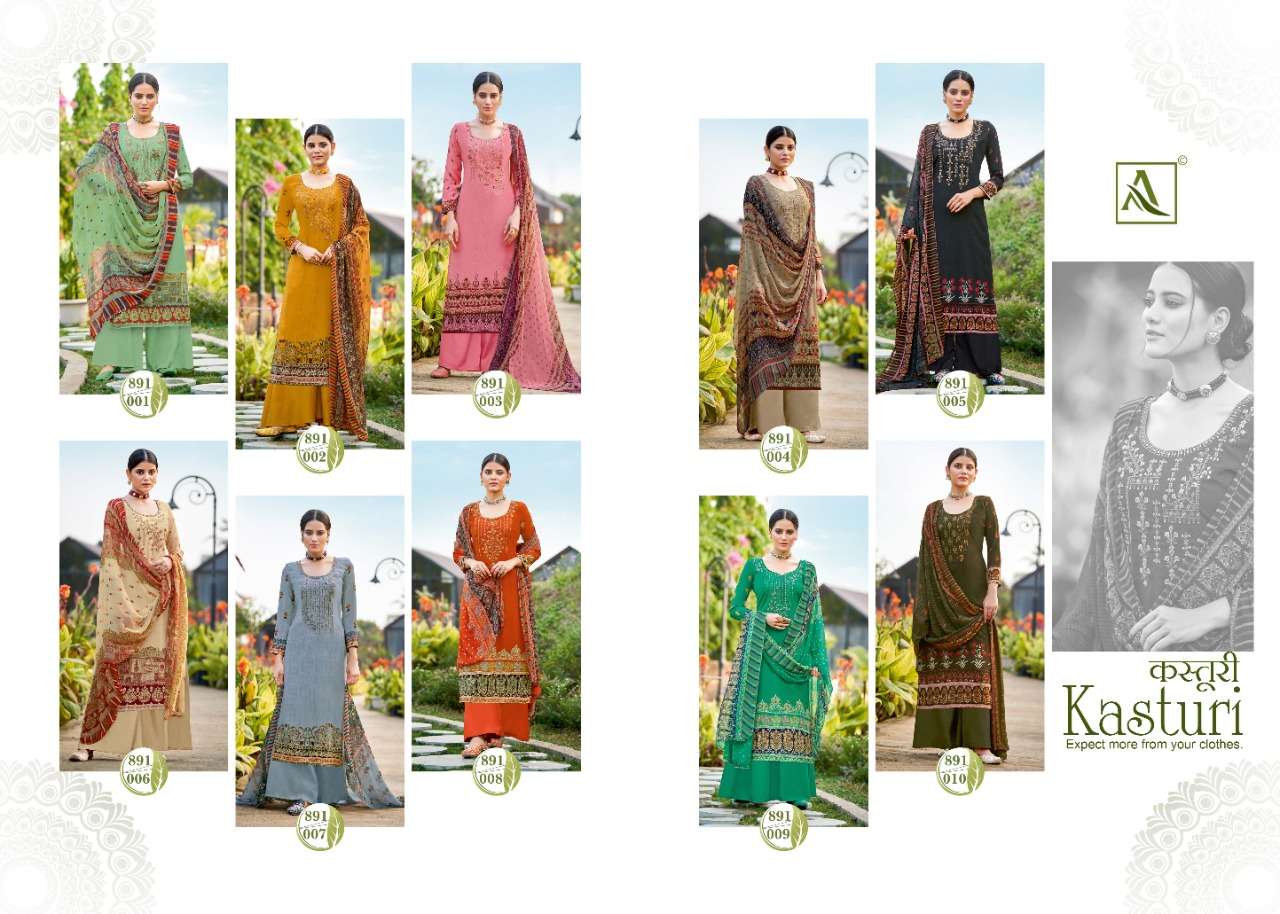 Alok Kasturi catalog  Crepe Digital Printed Designer Dress Material