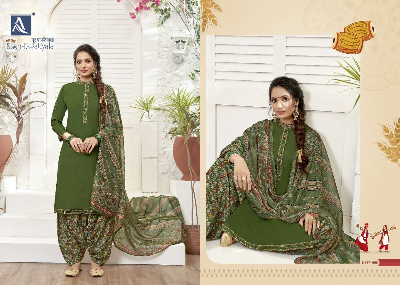 Alok Noor E Patiyala  catalog Jam cotton Designer Dress Material