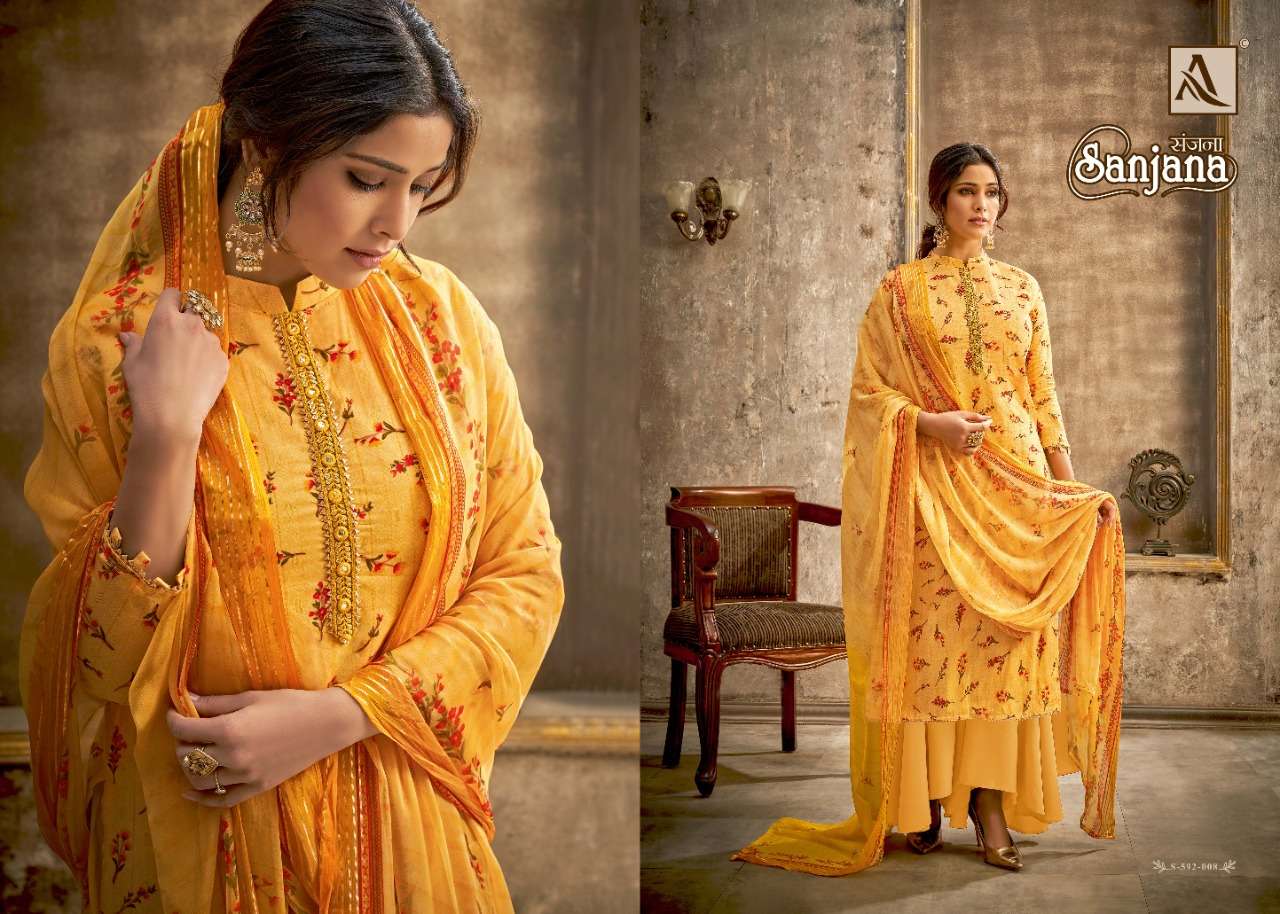 Alok Sanjana catalog  cotton printed Designer Buy Ladies Dress Materials Online in India